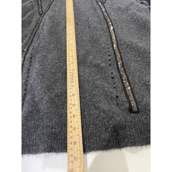 One Grey Day mercerized yak Wool Sweater metal ascent Sz M Anthropologie gray - Picture 14 of 15